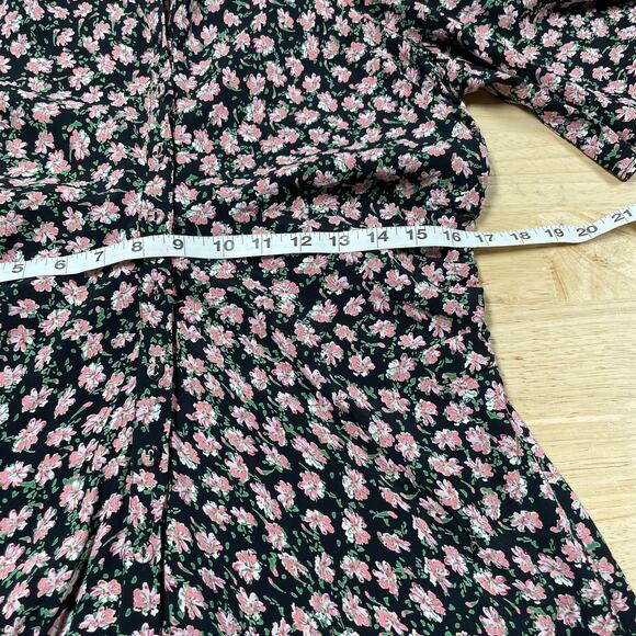 ByTiMo NWT Floral Fit & Flare Minidress Aster Rushed Size XL Flutter Sleeve - Picture 8 of 12